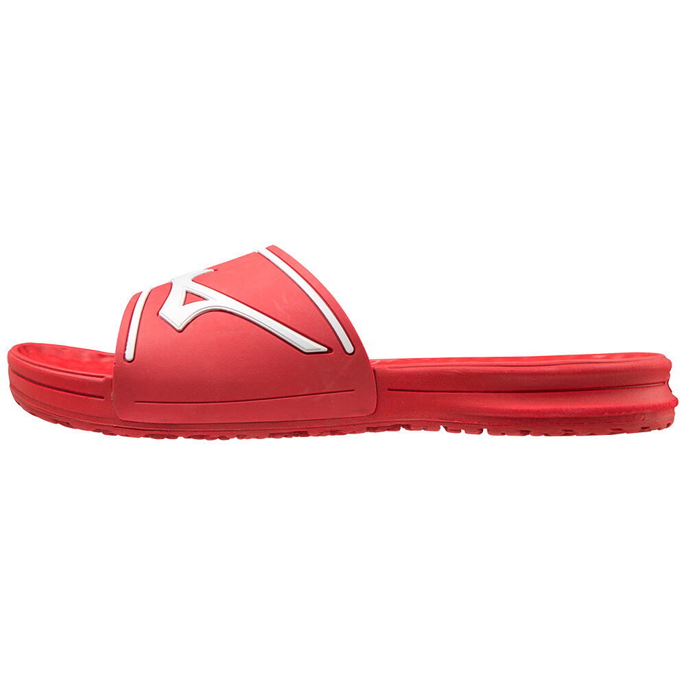 Mizuno Relax Slide 2 Férfi Papucs Piros/Fehér LOW692315